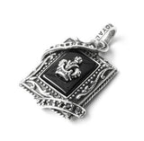 RHAPSODY FRAMED ONYX w/ CROWN & CZ