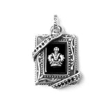 RHAPSODY FRAMED ONYX w/ CROWN & CZ