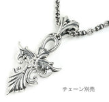 TRAPEZE CROSS PENDANT w/ CZ