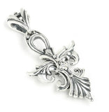 TRAPEZE CROSS PENDANT w/ CZ