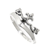 DELICATE TIARA RING w/ SINGLE DIAMOND