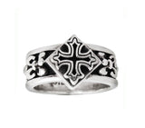 TEMPLE CROSS BAND RING