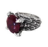 FEATHERED CLAW RING w/ CZ