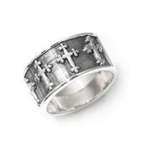 REPEATED CROSS BAND RING