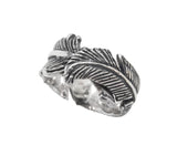 LARGE FEATHER BAND RING