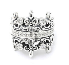 DOUBLE TIARA RING ALL DIAMONDS – Royal Order