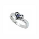 TIARA BAND w/ ALLEGRA HEART & CZ