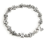 HEARTS, FDL & STAR CHAIN BRACELET