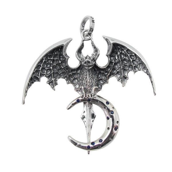 LUNA BAT AND MOON PENDANT