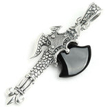 REPTILE BLADE PENDANT w/ ONYX