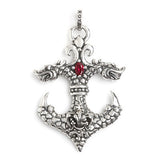 DRAGON ANCHOR PENDANT w/ CZ