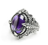 REPTILE CABOCHON RING w/ CZ