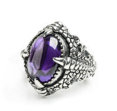 REPTILE CABOCHON RING w/ CZ