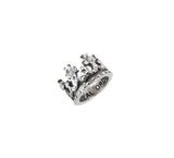 ROYAL CROWN PENDANT w/ 5 DIAMONDS